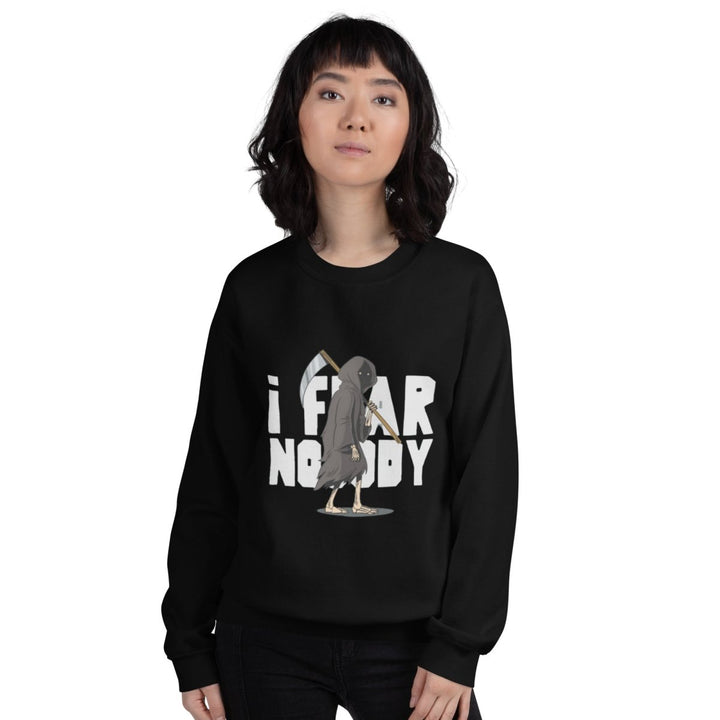 I Fear Nobody Graphic Sweatshirt - Black - S - ArtyKoala