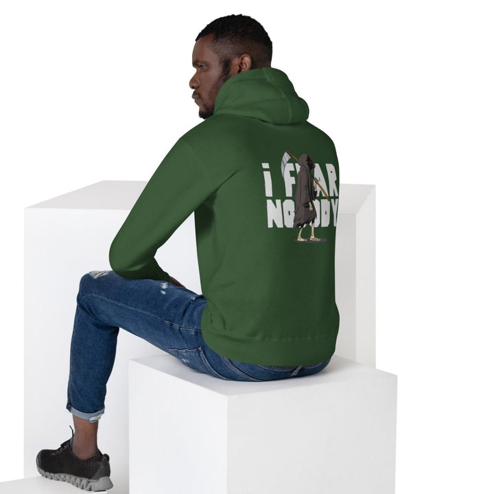 I Fear Nobody (II) Graphic Hoodie - Forest Green - S - ArtyKoala