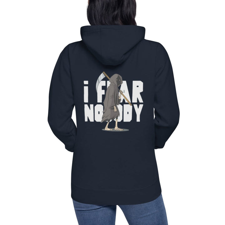 I Fear Nobody (II) Graphic Hoodie - Navy Blazer - S - ArtyKoala