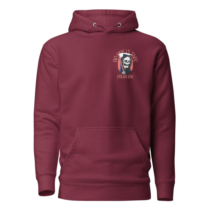 I Fear Nobody (II) Graphic Hoodie - Maroon - S - ArtyKoala