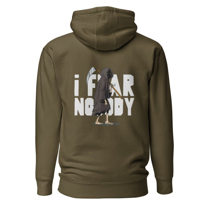 I Fear Nobody (II) Graphic Hoodie - Forest Green - S - ArtyKoala