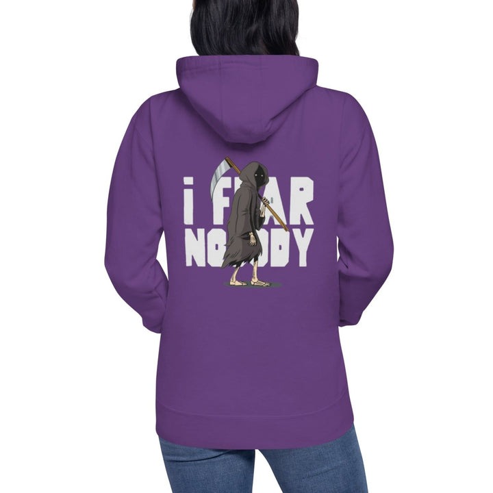 I Fear Nobody (II) Graphic Hoodie - Purple - S - ArtyKoala