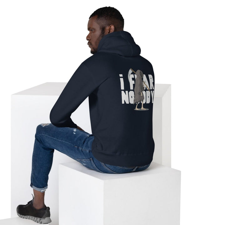 I Fear Nobody (II) Graphic Hoodie - Navy Blazer - S - ArtyKoala