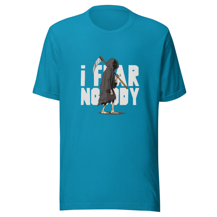 I Fear Nobody Unisex Premium T-shirt - Aqua / S - ArtyKoala