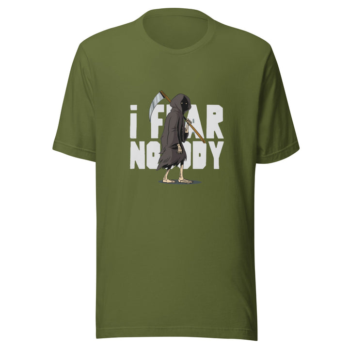 I Fear Nobody Unisex Premium T-shirt - Olive / S - ArtyKoala