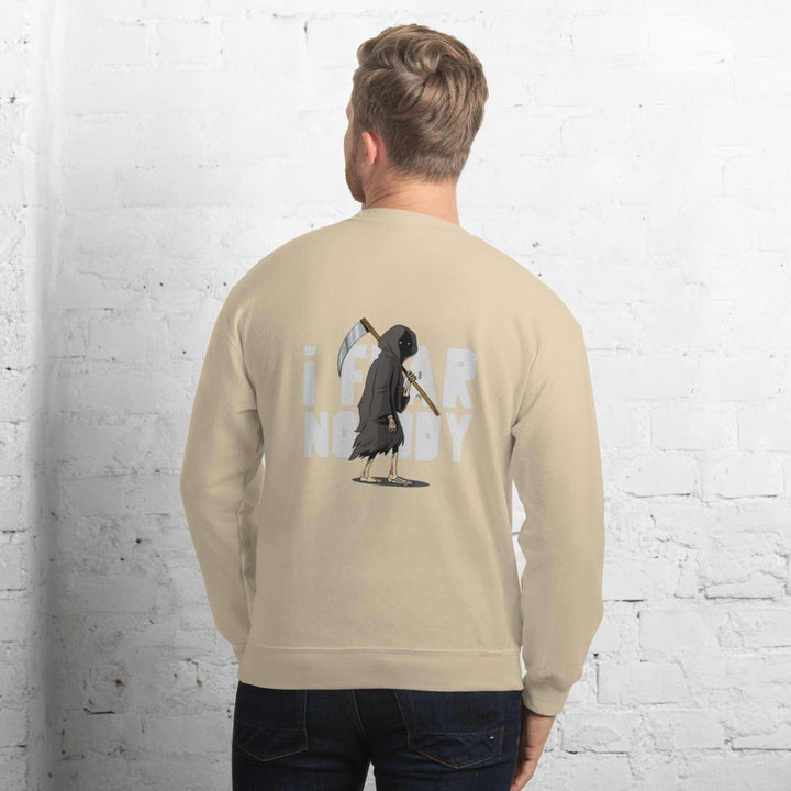 I Fear Nobody(II) Graphic Sweatshirt - Sand - S - ArtyKoala