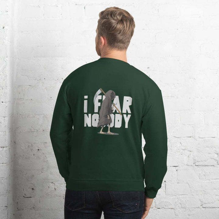 I Fear Nobody(II) Graphic Sweatshirt - Forest Green - S - ArtyKoala