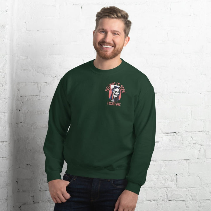 I Fear Nobody(II) Graphic Sweatshirt - Forest Green - S - ArtyKoala