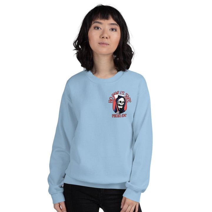 I Fear Nobody(II) Graphic Sweatshirt - Light Blue - S - ArtyKoala