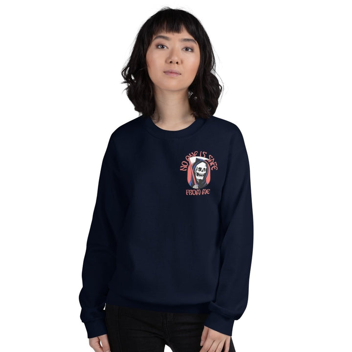 I Fear Nobody(II) Graphic Sweatshirt - Navy - S - ArtyKoala