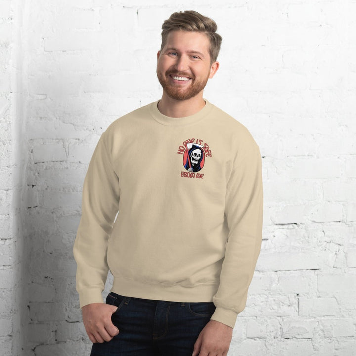 I Fear Nobody(II) Graphic Sweatshirt - Sand - S - ArtyKoala