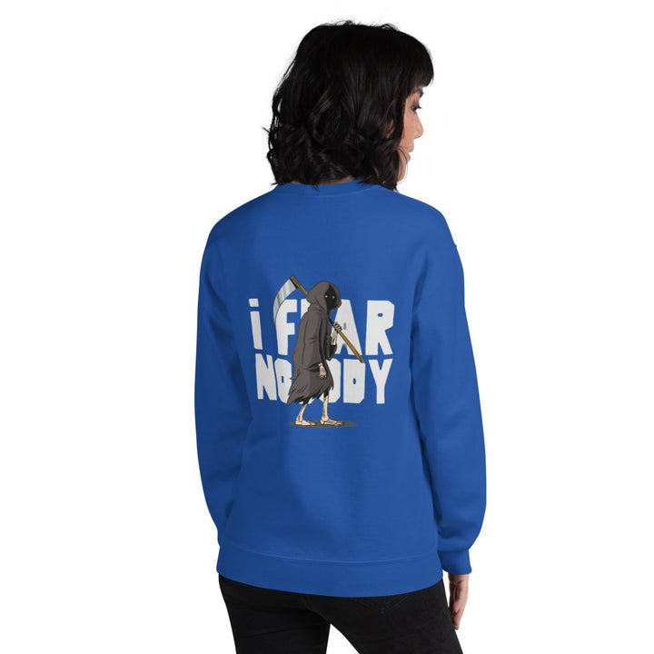 I Fear Nobody(II) Graphic Sweatshirt - Royal - S - ArtyKoala