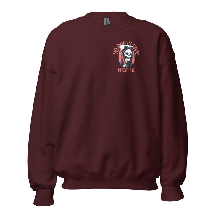 I Fear Nobody(II) Graphic Sweatshirt - Maroon - S - ArtyKoala