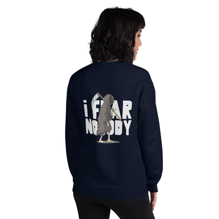 I Fear Nobody(II) Graphic Sweatshirt - Navy - S - ArtyKoala