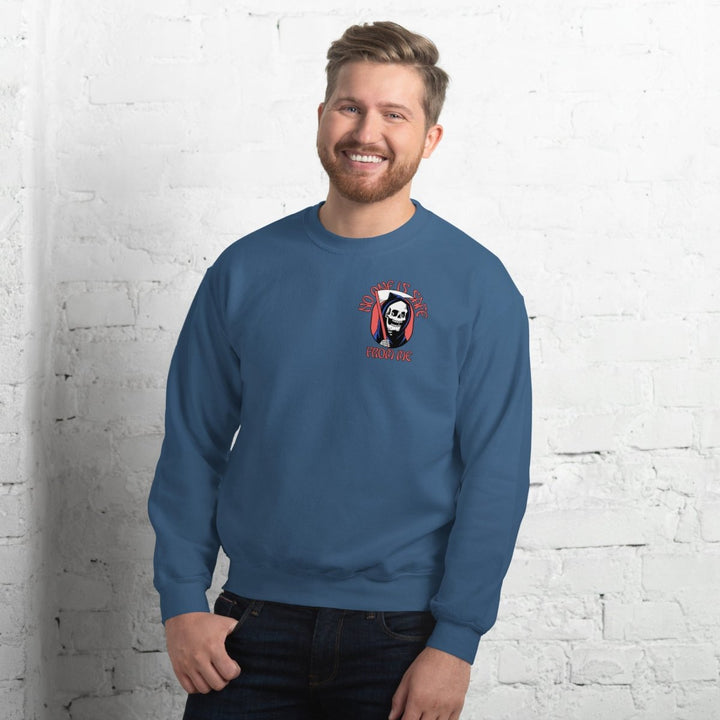 I Fear Nobody(II) Graphic Sweatshirt - Indigo Blue - S - ArtyKoala
