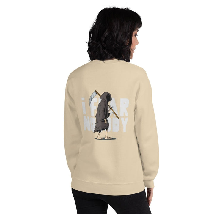 I Fear Nobody(II) Graphic Sweatshirt - Sand - S - ArtyKoala
