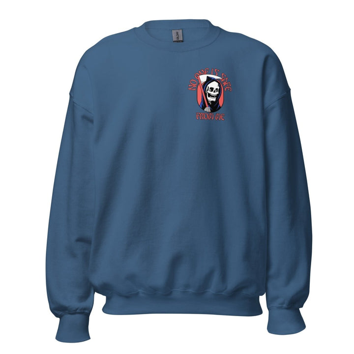 I Fear Nobody(II) Graphic Sweatshirt - Indigo Blue - S - ArtyKoala