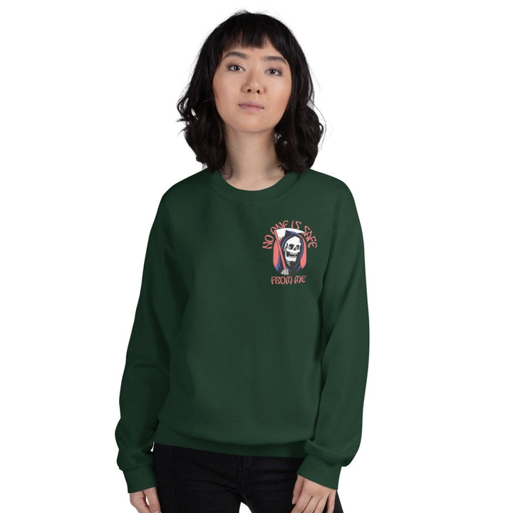 I Fear Nobody(II) Graphic Sweatshirt - Forest Green - S - ArtyKoala