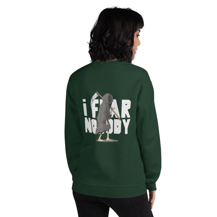 I Fear Nobody(II) Graphic Sweatshirt - Forest Green - S - ArtyKoala