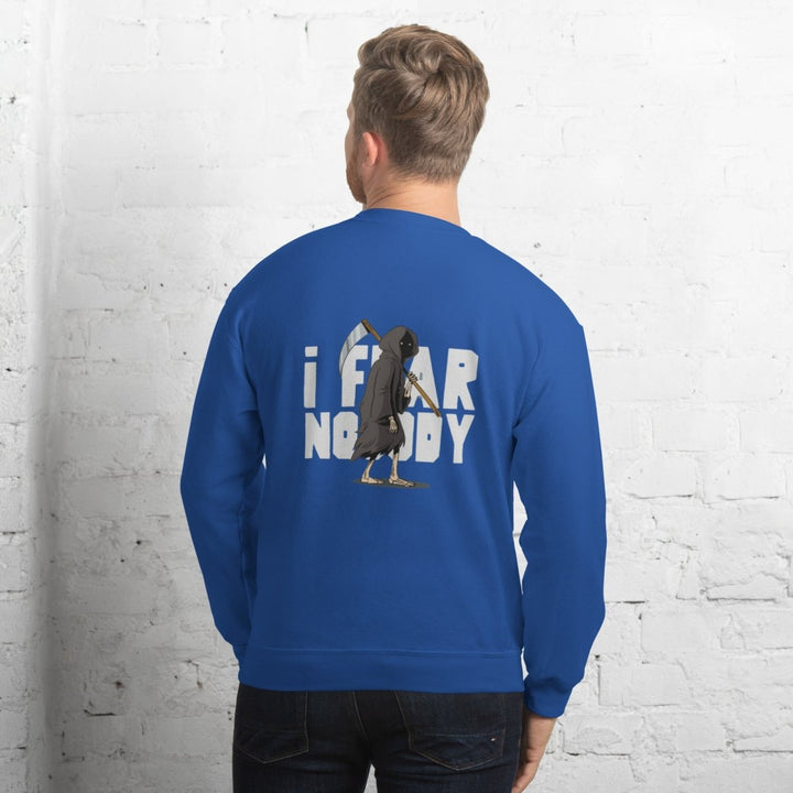 I Fear Nobody(II) Graphic Sweatshirt - Royal - S - ArtyKoala