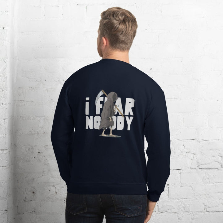 I Fear Nobody(II) Graphic Sweatshirt - Navy - S - ArtyKoala
