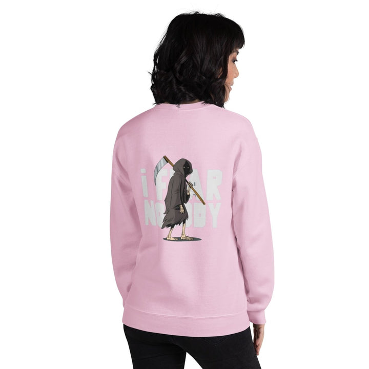 I Fear Nobody(II) Graphic Sweatshirt - Light Pink - S - ArtyKoala