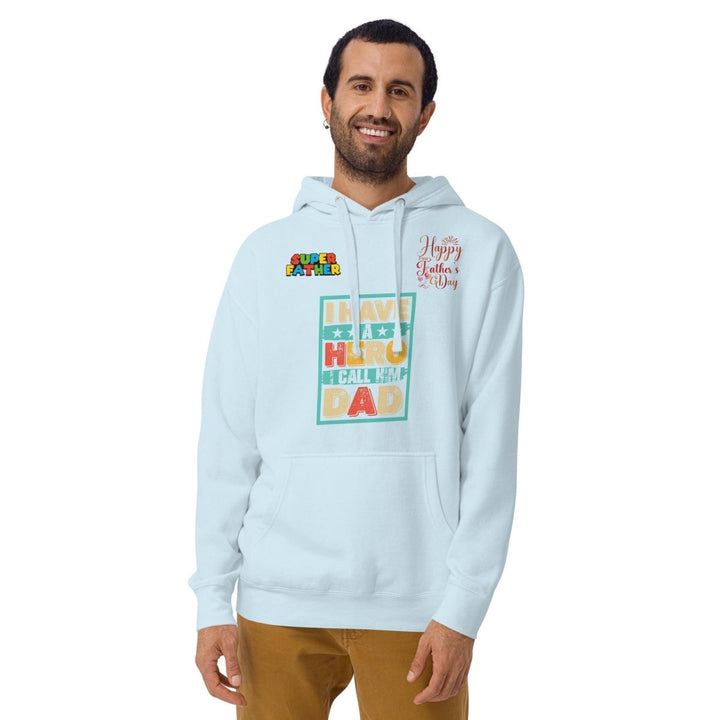 I Have a Hero Dad Graphic Hoodie - Dusty Rose - S - ArtyKoala