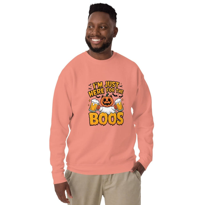 I Just Here for BOO Graphic Sweatshirt - Vintage Black - S - ArtyKoala