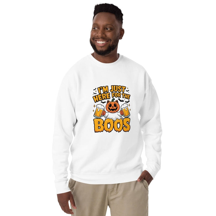 I Just Here for BOO Graphic Sweatshirt - Vintage Black - S - ArtyKoala