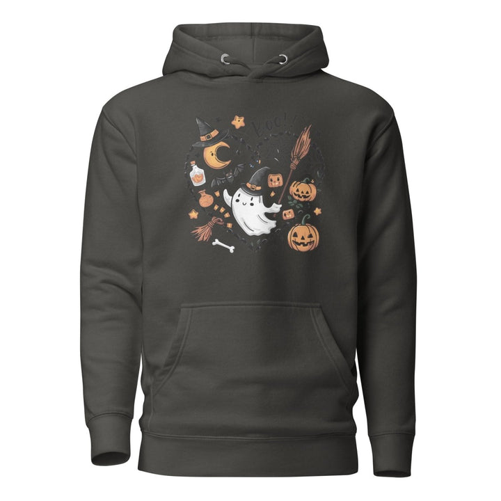 I Love BOO Halloween Graphic Hoodie - Black - S - ArtyKoala