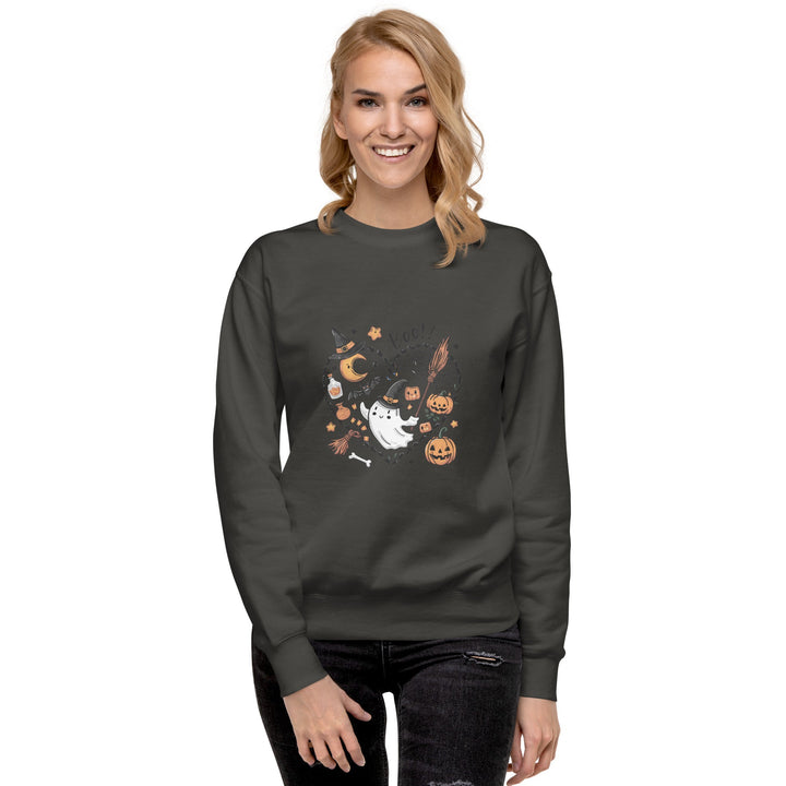 I Love BOO Halloween Unisex Premium Sweatshirt - ArtyKoala