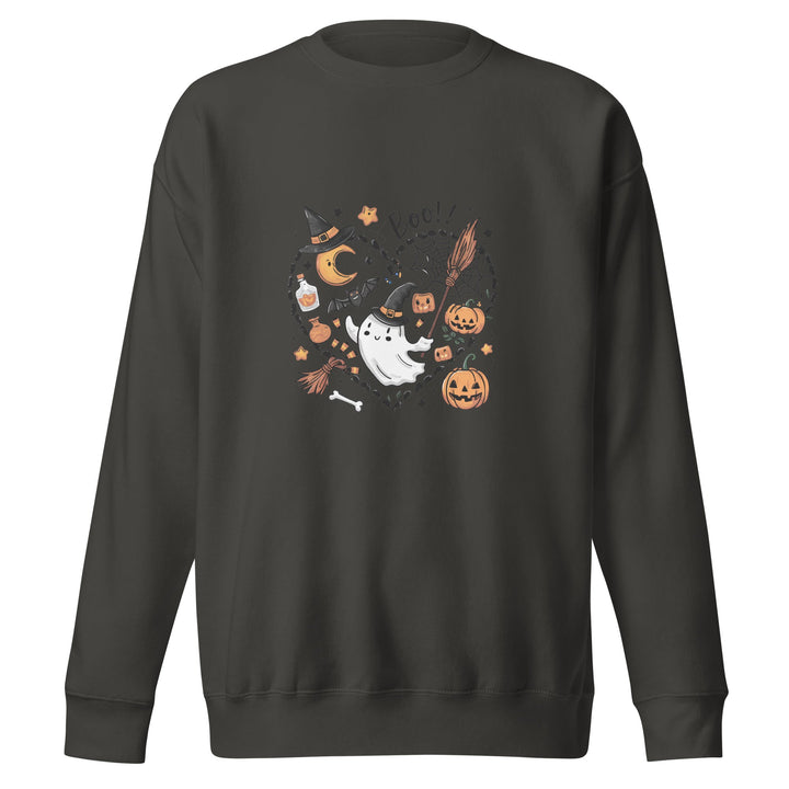 I Love BOO Halloween Unisex Premium Sweatshirt - ArtyKoala