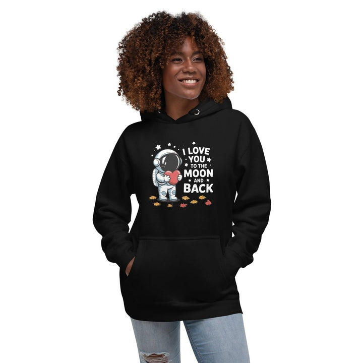 I Love You Astronaut Graphic Hoodie - White - S - ArtyKoala