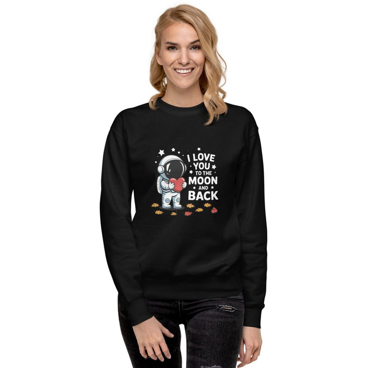 I Love You Astronaut Graphic Sweatshirt - White - S - ArtyKoala