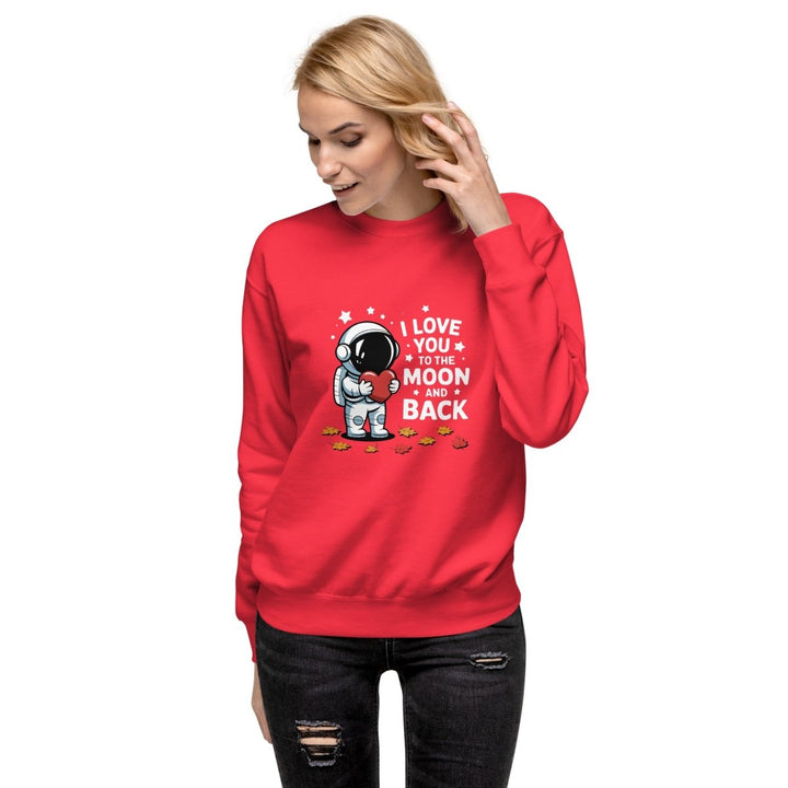 I Love You Astronaut Graphic Sweatshirt - White - S - ArtyKoala