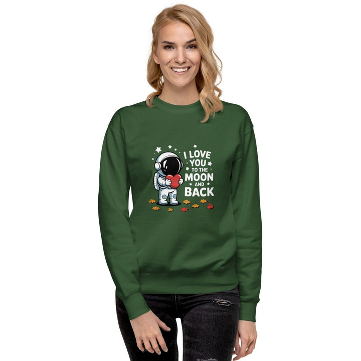 I Love You Astronaut Graphic Sweatshirt - White - S - ArtyKoala