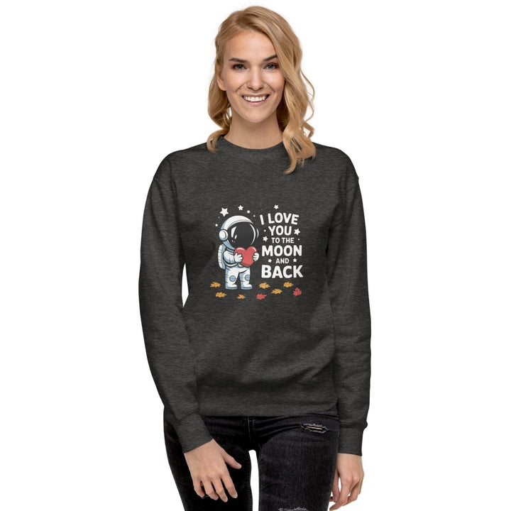 I Love You Astronaut Graphic Sweatshirt - White - S - ArtyKoala
