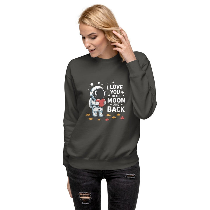 I Love You Astronaut Graphic Sweatshirt - White - S - ArtyKoala