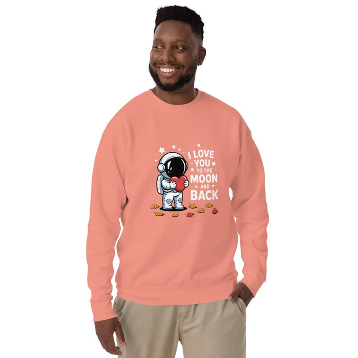 I Love You Astronaut Graphic Sweatshirt - White - S - ArtyKoala