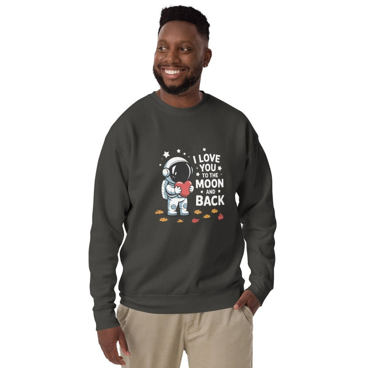 I Love You Astronaut Graphic Sweatshirt - White - S - ArtyKoala