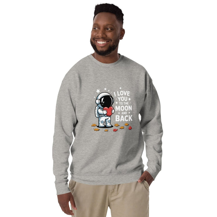I Love You Astronaut Graphic Sweatshirt - White - S - ArtyKoala