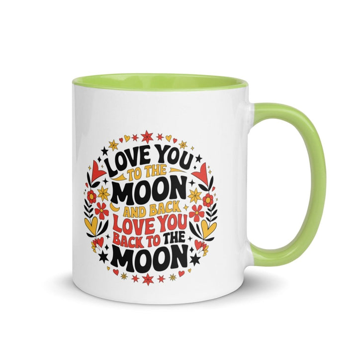 I Love You Back Colorful Print Mug - Green - 11 oz - ArtyKoala