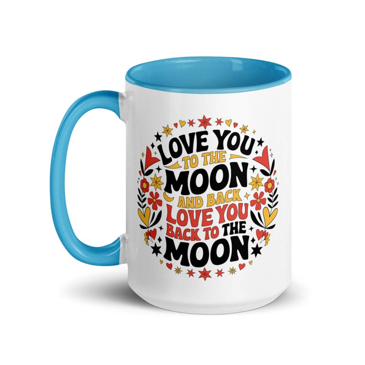 I Love You Back Colorful Print Mug - Black - 15 oz - ArtyKoala