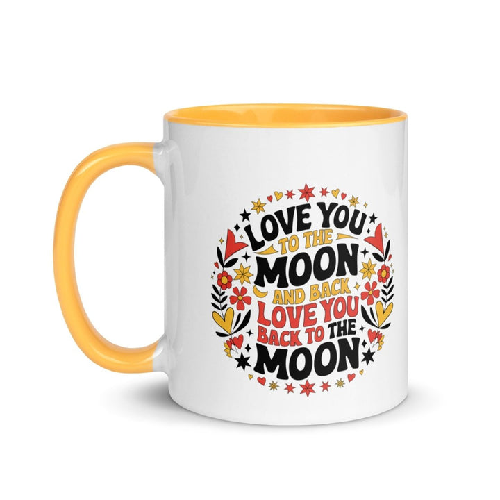 I Love You Back Colorful Print Mug - Orange - 11 oz - ArtyKoala