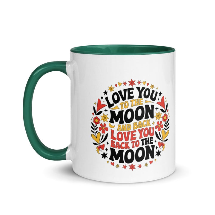I Love You Back Colorful Print Mug - Golden Yellow - 11 oz - ArtyKoala