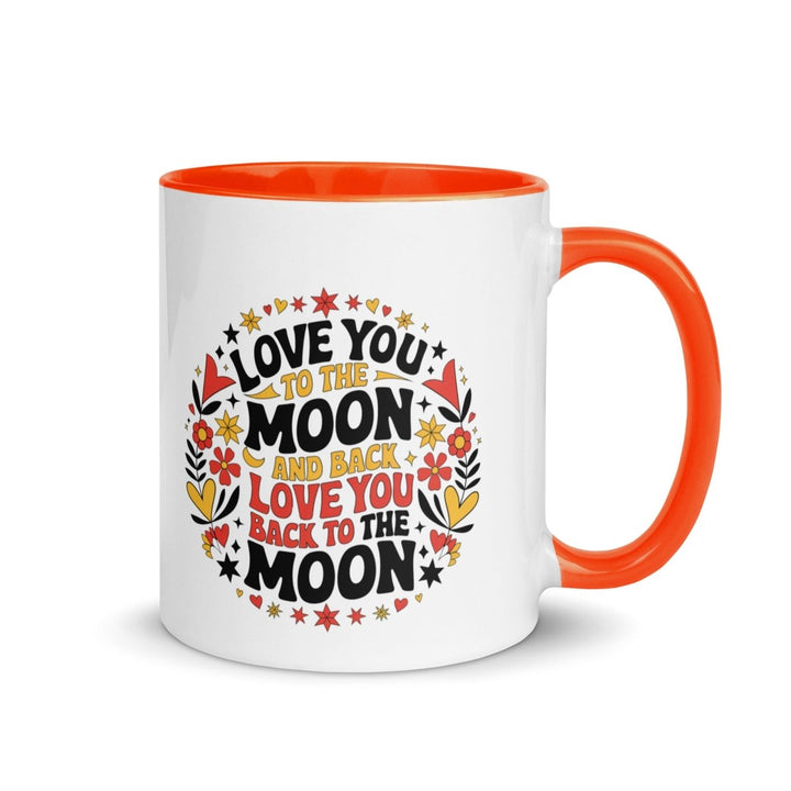 I Love You Back Colorful Print Mug - Orange - 11 oz - ArtyKoala