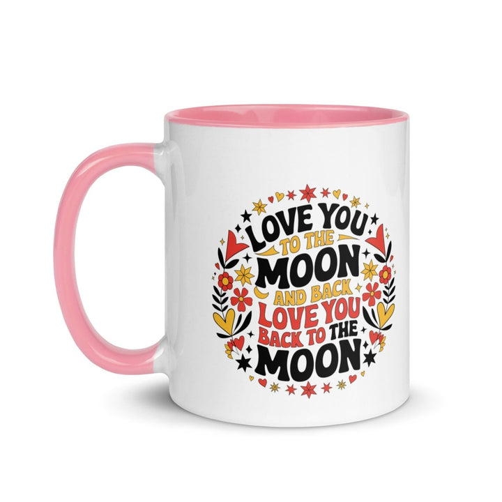 I Love You Back Colorful Print Mug - Blue - 11 oz - ArtyKoala