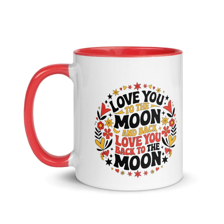 I Love You Back Colorful Print Mug - Yellow - 11 oz - ArtyKoala