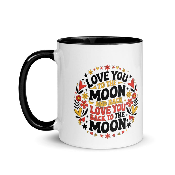 I Love You Back Colorful Print Mug - Blue - 11 oz - ArtyKoala