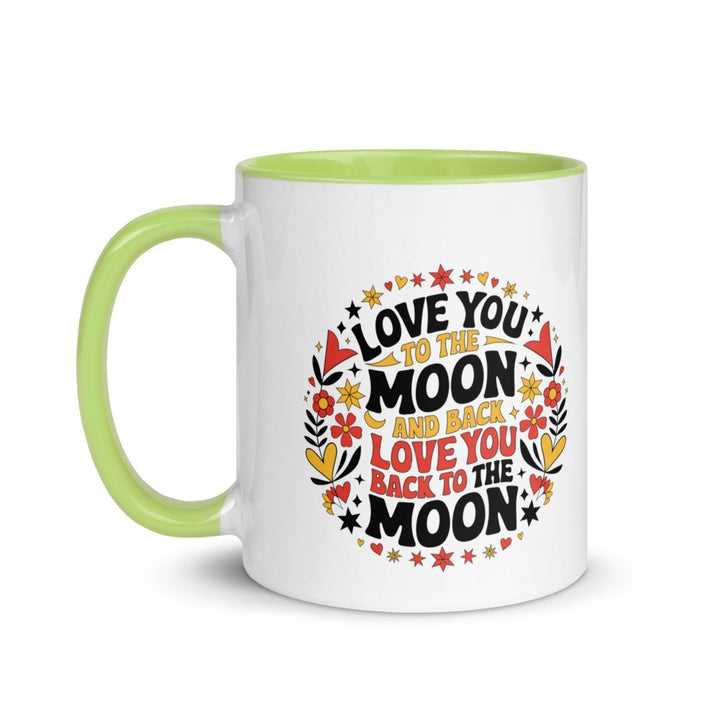 I Love You Back Colorful Print Mug - Dark green - 11 oz - ArtyKoala